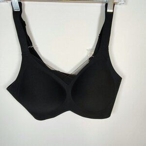Oeak Women's Large Black Wireless V Mesh Bra NWT